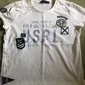 Polo Ralph Lauren Patches Tee Shirt Large